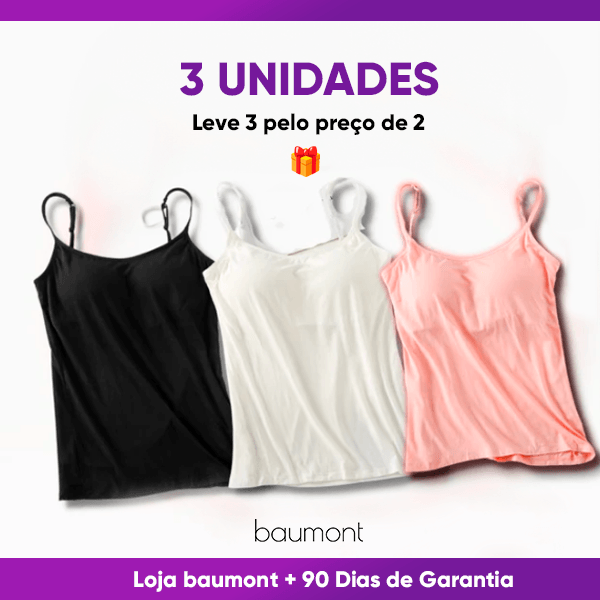 Kit 3 Blusinhas com Alças Ajustáveis