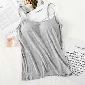 Blusa Regata com Sutiã Embutido [Compre 1 Leve 3] + Brinde Exclusivo