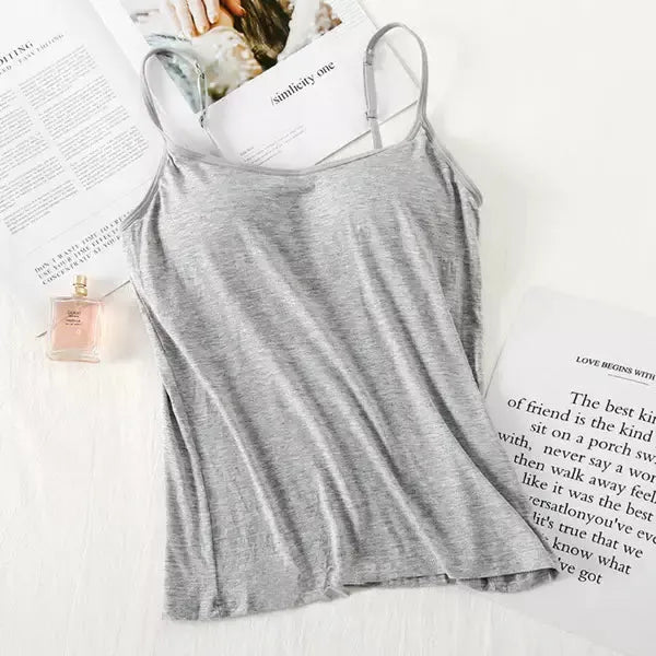 Blusa Regata com Sutiã Embutido [Compre 1 Leve 3] + Brinde Exclusivo