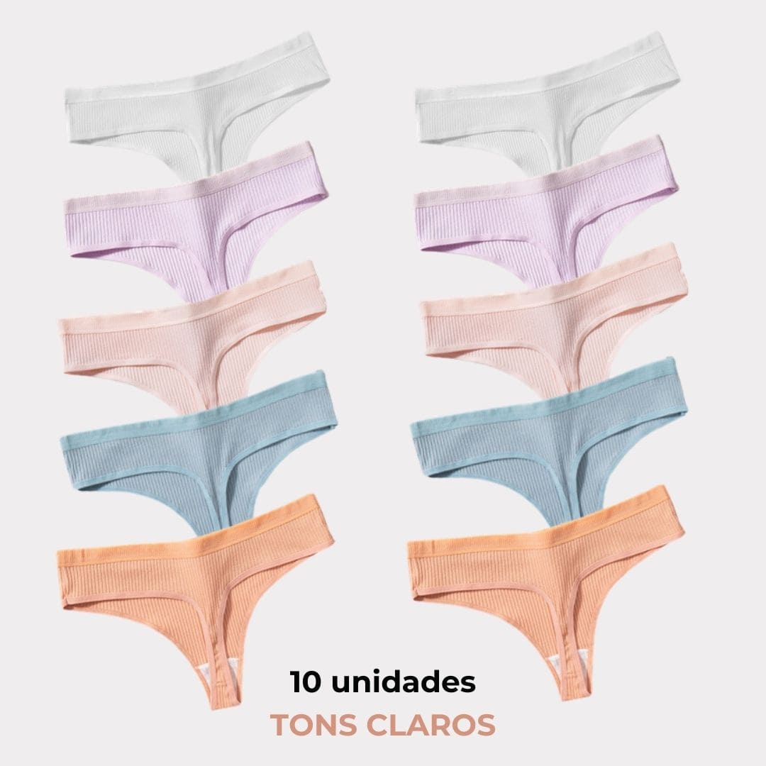 Calcinha CottonConfort - [Compre 5 Leve 10] + Brinde Exclusivo