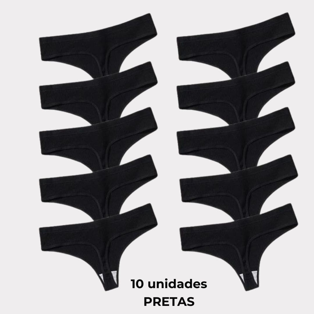 Calcinha CottonConfort - [Compre 5 Leve 10] + Brinde Exclusivo