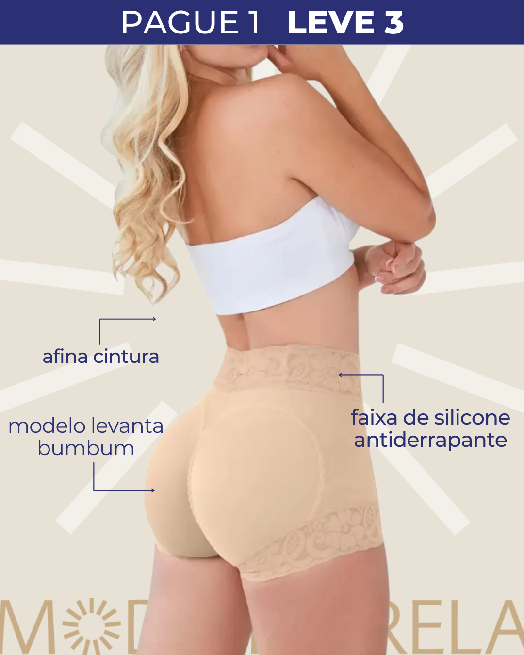 Calcinha Modeladora - [Compre 1 Leve 3]