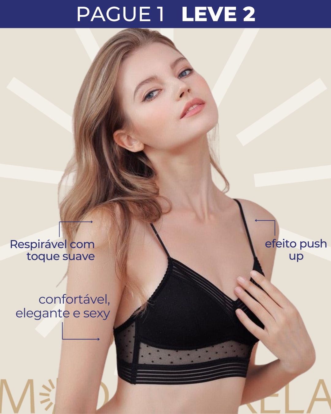 Sutiã Invisível Comfort Bella - [Compre 1 Leve 2]